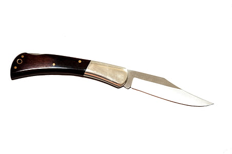 photo of black handled flip knife thumbnail