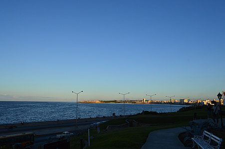 white road lamp posts thumbnail