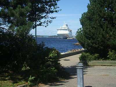 Cruise Ship docked in Sydney, Nova Scotia thumbnail