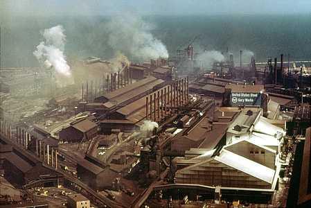 Steel Mills at Gary in 1973, Indiana thumbnail
