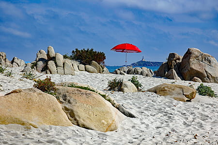 white sand near body of water during daytime thumbnail