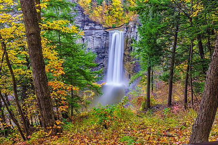 Aerial Shot of Water Fall thumbnail