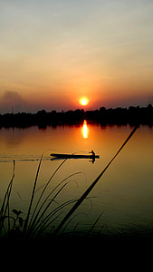 body of water during golden hour thumbnail