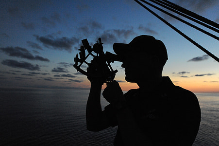 silhouette of man near large body of water during golden hour thumbnail
