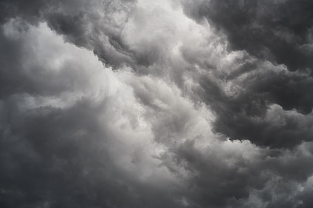 grayscale photo of cloudy sky thumbnail