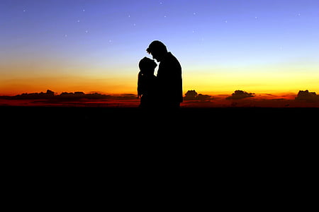 silhouette of man and woman thumbnail