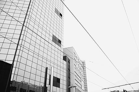 black-and-white, building, architecture, skyscraper thumbnail
