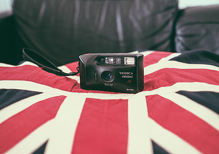 black Yashica camera on textile thumbnail