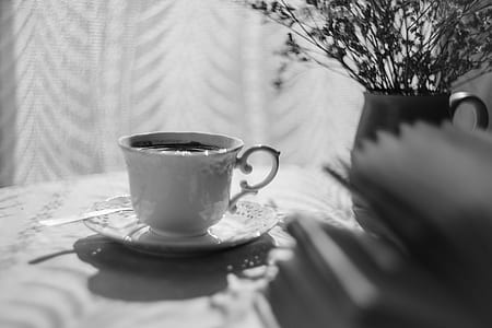 grayscale photography of teacup thumbnail