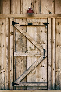 photo of closed brown wooden door thumbnail