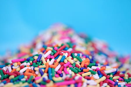 focus photo of multicolored sprinkles thumbnail