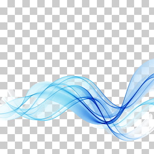 , Fashion background material dynamic lines, teal, white, and blue wave artwork PNG clipart