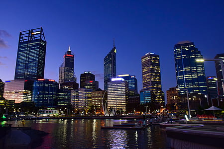 cityscape photography during night time thumbnail