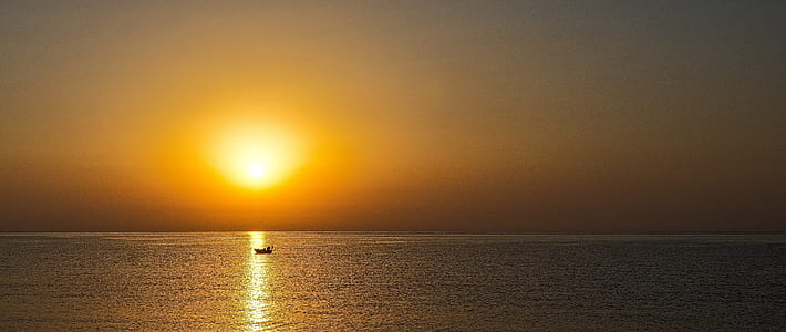 sunset over the horizon thumbnail