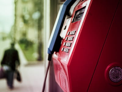Selective Focus Photo of Telephone Booth thumbnail