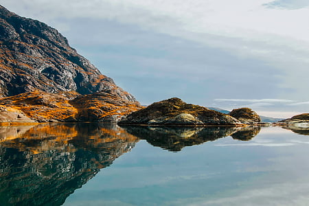 photo of mountain reflecting on body of water thumbnail