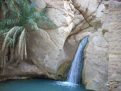 water falls and rock formation thumbnail