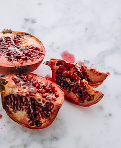 sliced pomegranate fruit thumbnail