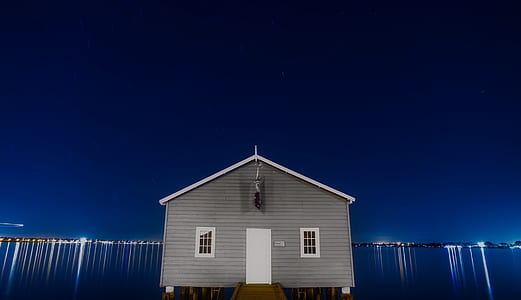 nature, sky, lights, night thumbnail