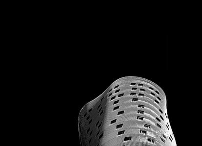 grayscale structural photography of building thumbnail