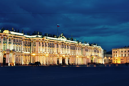 white lighted house thumbnail