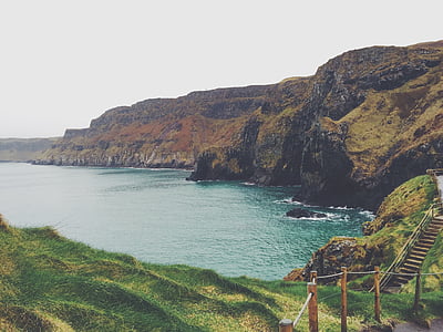 cliff beside body of water thumbnail