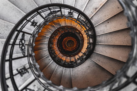 aerial photography of spiral staircase thumbnail