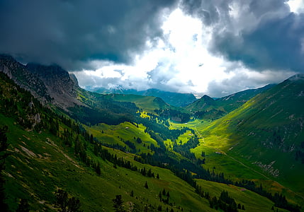 bird's eye photography of mountain thumbnail