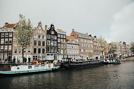 boats on body of water near houses thumbnail