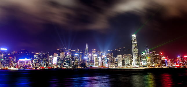 city buildings during night time thumbnail