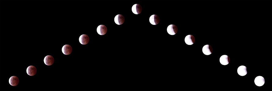 lunar eclipse, moon, night view thumbnail