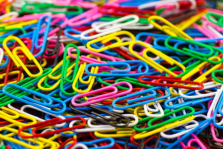 macro photography of paper clip lot thumbnail