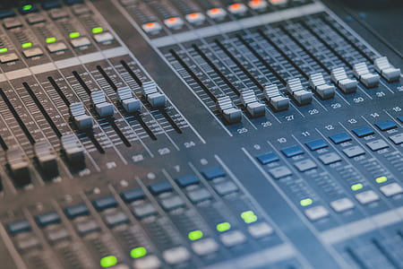 gray audio mixer in close-up photography thumbnail