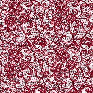 Shetland sheep Lace knitting Lace knitting Pattern, Transparent Lace with Flowers Decoration , red floral illustration PNG clipart