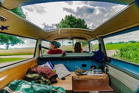 two women inside van thumbnail