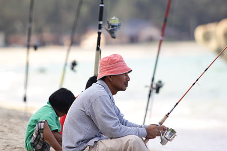 fishing, man, people, water thumbnail