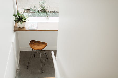 brown stool inside room thumbnail