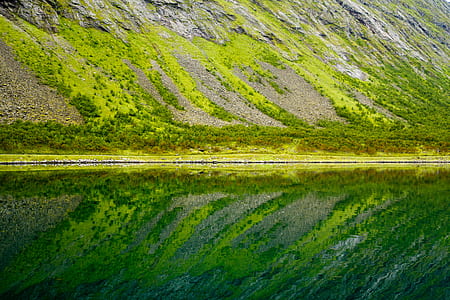 top-view of pathway in middle of mountain thumbnail