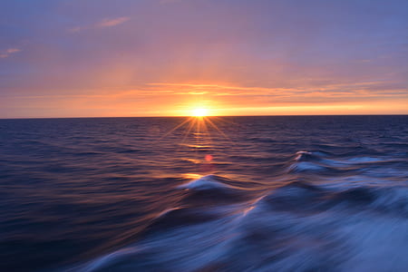 sea during sunset thumbnail