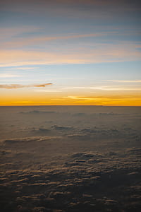 aerial view photography of clouds under blue sky thumbnail