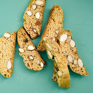 Sliced Bread On Green Surface thumbnail