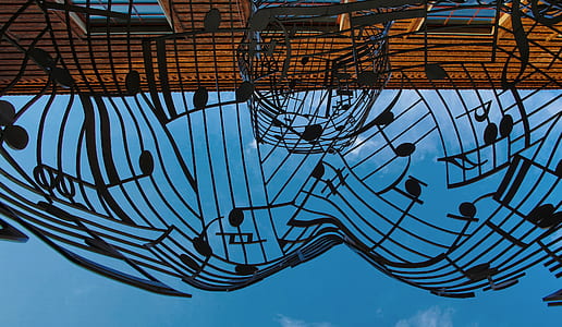 musical note decoration under cloudy sky during daytime thumbnail