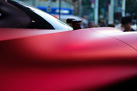car, mirror, red, sports car thumbnail