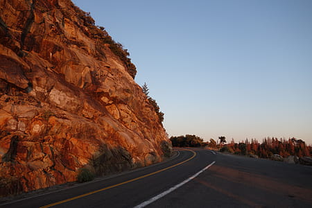Asphalt Road Beside Mountain thumbnail