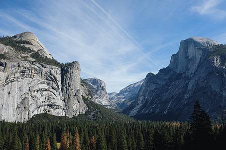 glacier mountain above forest at daytime thumbnail