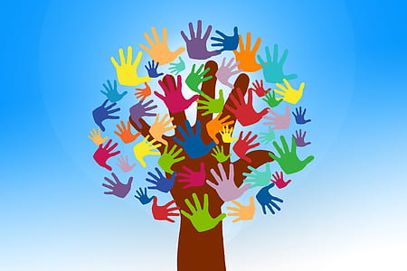 assorted-color hands logo thumbnail