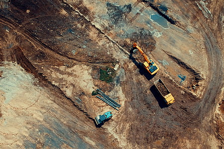 Aerial Photo Of Heavy Equipments thumbnail