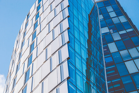 Reflections on glass office building thumbnail