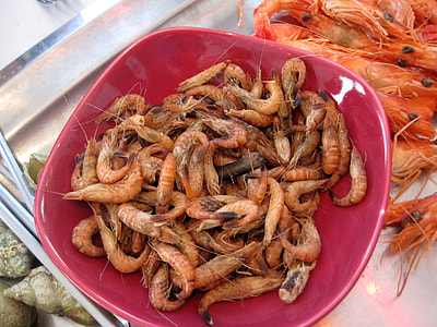 Bowl of Brown Shrimp for a snack thumbnail