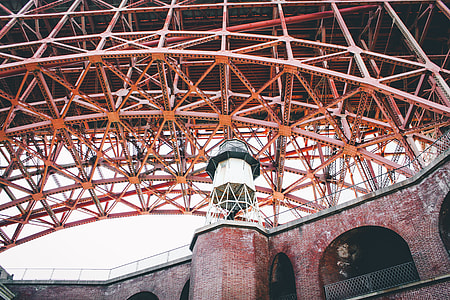 low angle photography of red building thumbnail